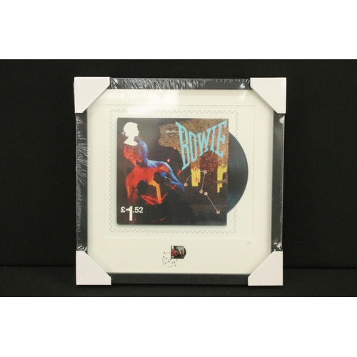 560A - Memorabilia - 3 David Bowie limited edition Royal Mail framed and glazed presentations to include Le... 