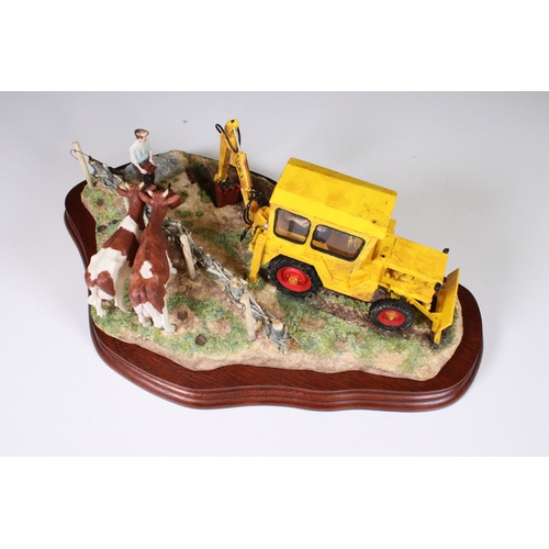 100 - Border Fine Arts 'Laying the Clays' Limited edition no. 512 of 1750 pieces on wooden base with COA