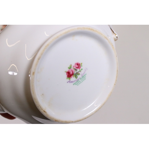 124 - Royal Albert 'Old Country Roses' items to include four vases in varying forms, trinket box, floral d... 