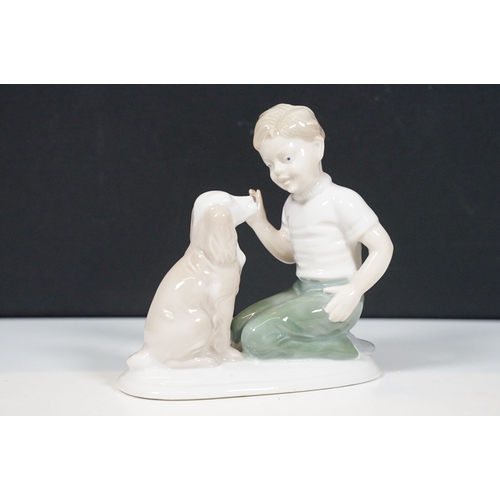 137 - Ceramic figurines to include a majolica monk smoke stand match holder, Royal Doulton 'Fortune Teller... 