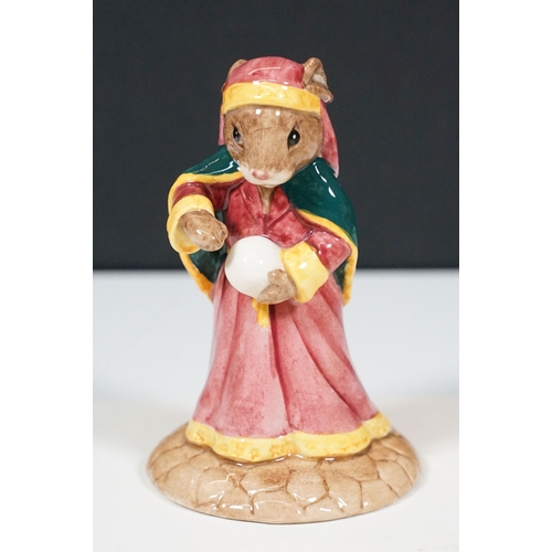 137 - Ceramic figurines to include a majolica monk smoke stand match holder, Royal Doulton 'Fortune Teller... 