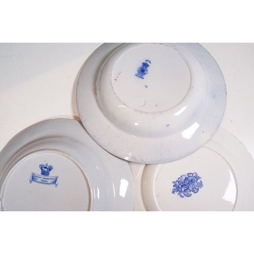 149 - Assortment of ceramics to include Irish scenery footed cake stand, Wedgewood Jasperware bowl, Spode ... 