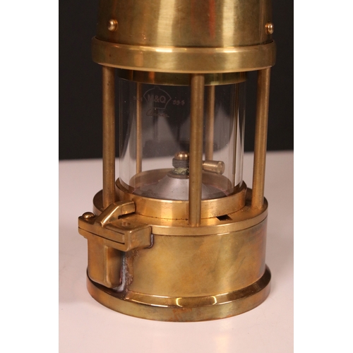 189 - Brass miners lamp by Eccles Protector Lamp & Lighting Co, Type 6