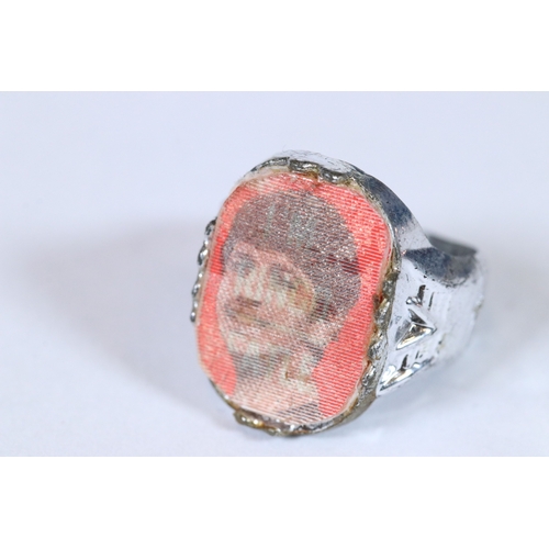 227 - The Beatles - original set of four 1960’s flasher rings showing an image of each Beatle and flashing... 