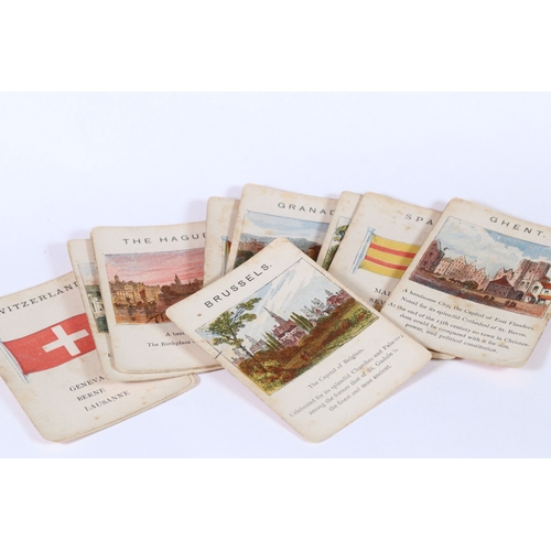 239 - A small collection Henry cigarette cards by J. Wix & Sons Ltd together with a set of flag playing ca... 