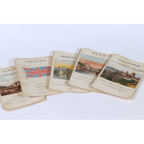 239 - A small collection Henry cigarette cards by J. Wix & Sons Ltd together with a set of flag playing ca... 