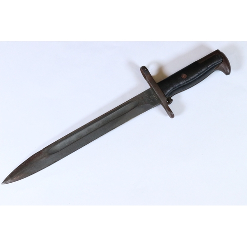 248 - Original WW2 US M1 Garand bayonet made American Fork and Hoe company.