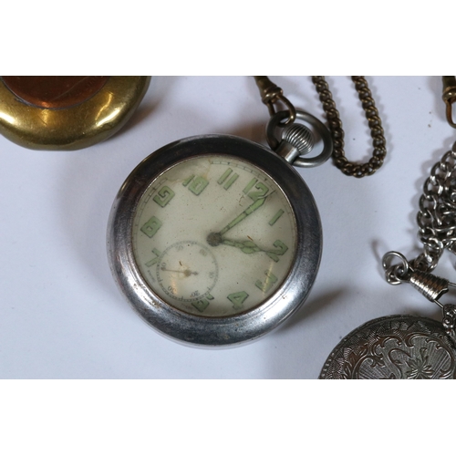 308 - A small group of mixed collectables to include British full size world war two medals, pocket watch ... 