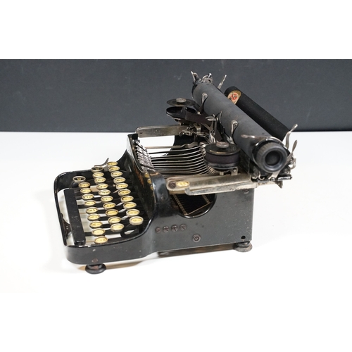 460 - Early 20th century Corona 'The personal writing machine' typewriter in original box with instruction... 