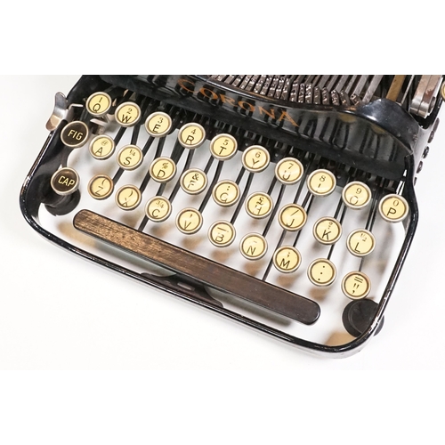 460 - Early 20th century Corona 'The personal writing machine' typewriter in original box with instruction... 