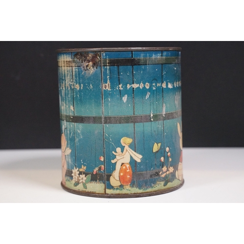 466 - William Crawford & Sons Ltd, Mabel Lucie Atwell 'Kiddibics' vintage biscuit money box in house shape... 