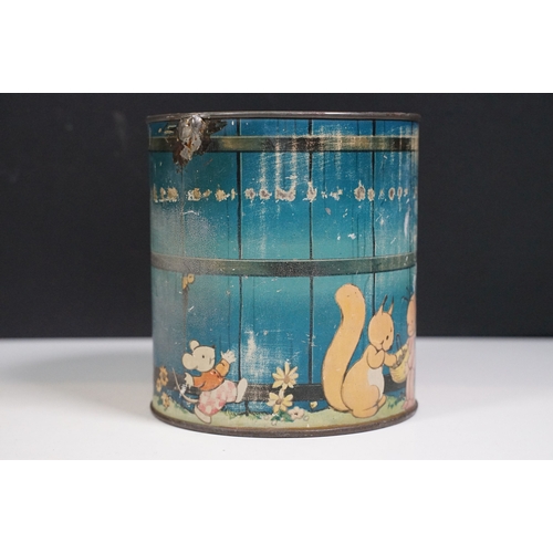 466 - William Crawford & Sons Ltd, Mabel Lucie Atwell 'Kiddibics' vintage biscuit money box in house shape... 