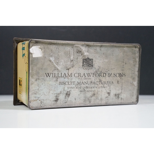 466 - William Crawford & Sons Ltd, Mabel Lucie Atwell 'Kiddibics' vintage biscuit money box in house shape... 