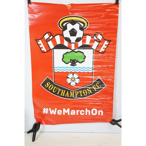 491 - Selection of football posters in various sizes, mainly featuring Southampton football club