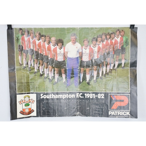 491 - Selection of football posters in various sizes, mainly featuring Southampton football club