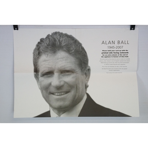 491 - Selection of football posters in various sizes, mainly featuring Southampton football club