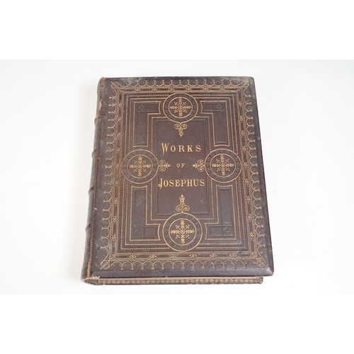 505 - Works of Josephus by William Whiston book together with a bag of mixed spectacles, two pairs of case... 