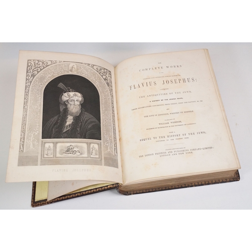 505 - Works of Josephus by William Whiston book together with a bag of mixed spectacles, two pairs of case... 