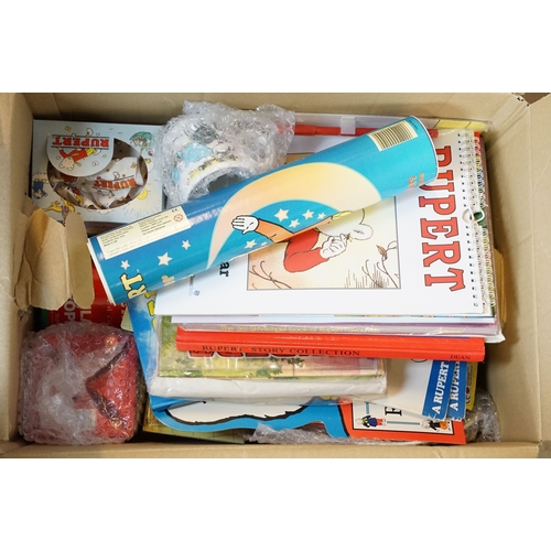 520 - Large collection of Rupert the Bear memorabilia to include Arden Sculptures, Wedgwood ceramic items,... 