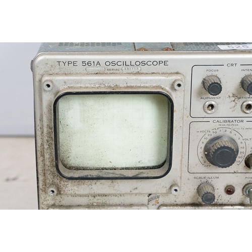 525 - Tektronix Type 561A Oscilloscope together with a Telequipment DM63