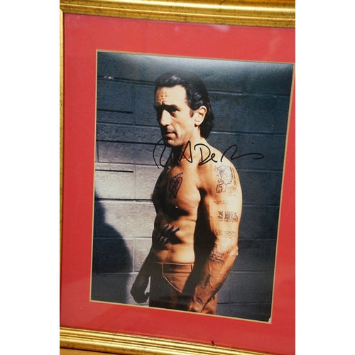 529 - Collection of signed autographed framed photographs to include Elvis Presley, Robert De Niro, Rod St... 