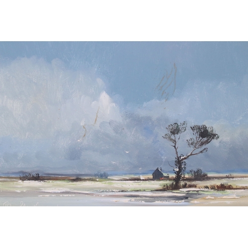 548 - John Blackman, 'Melting Snow, Hackling, Nr Deal', oil on canvas, signed lower left, location inscrib... 