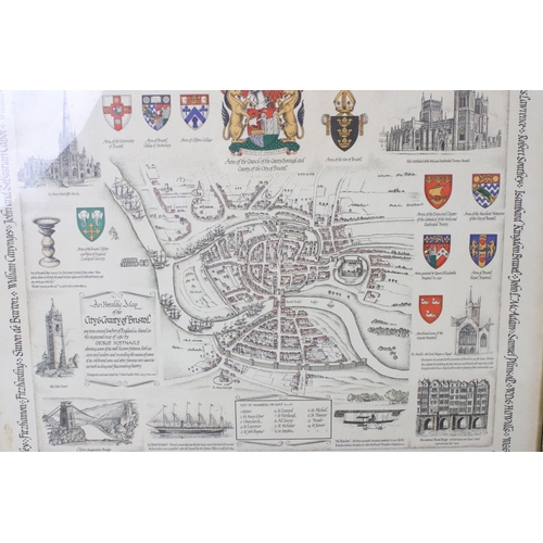 553 - Maps - collection of seven maps, to include: two maps of Kent, all framed and glazed (7)