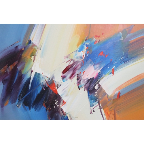 557 - Wilkinson, abstract study, oil on board, signed lower right, 49.5 x 60cm, 'Home' sign - modelled out... 