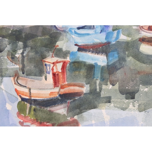 567 - Samuel Dodwell (British, 1909 - 1990), fishing boat study, watercolour, signed lower right, 24.5 x 3... 