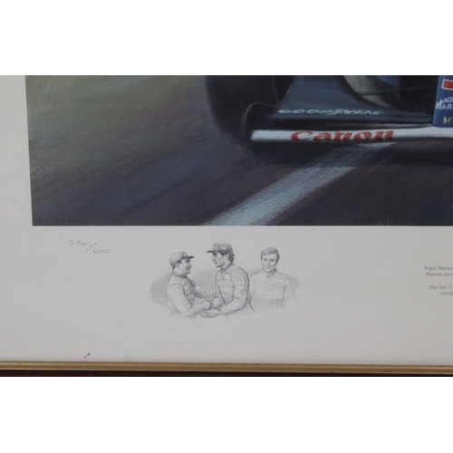 580 - After Tony Smith, 'Battle Royale', 50th Grand Prix de Monaco 31 May 1992, limited edition print, sig... 