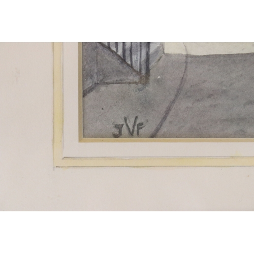 611 - Abstract landscape scene, 'Landscape 3', watercolour, titled on label verso and dated May 1997, 31.5... 