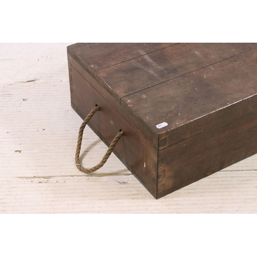 518 - Group of vintage boxes to include metal W.B.A example, H 23cm, W 39cm, D 26cm and two wooden boxes, ... 