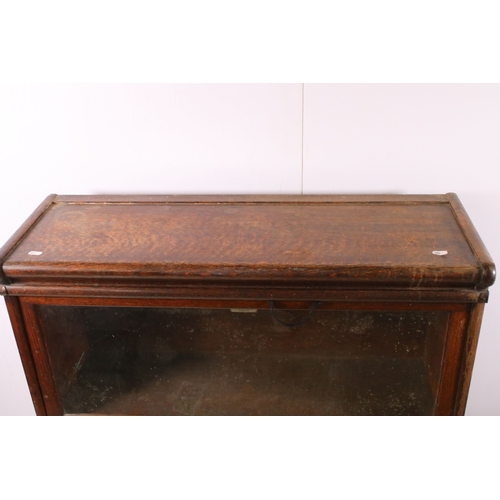 692 - Early 20th century oak 'The Globe-Wernicke Co Ltd' two shelf bookcase with two liftable glazed doors... 