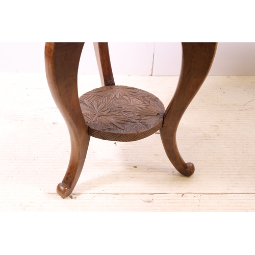 694 - Vintage Liberty style occasional table, H 51cm, 44.5cm diameter