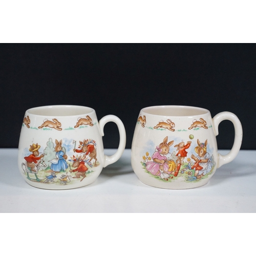 132 - Mixed selection of children's China to include Bunnykins and a child's tea set, etc