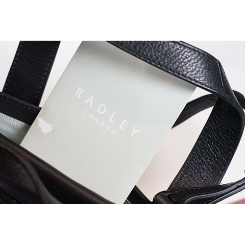 341 - Radley two tone pink shoulder bag with magnetic clasp and internal pockets together with a Radley bl... 