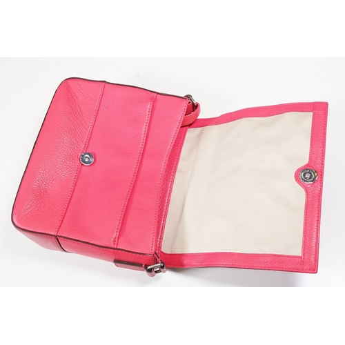 341 - Radley two tone pink shoulder bag with magnetic clasp and internal pockets together with a Radley bl... 