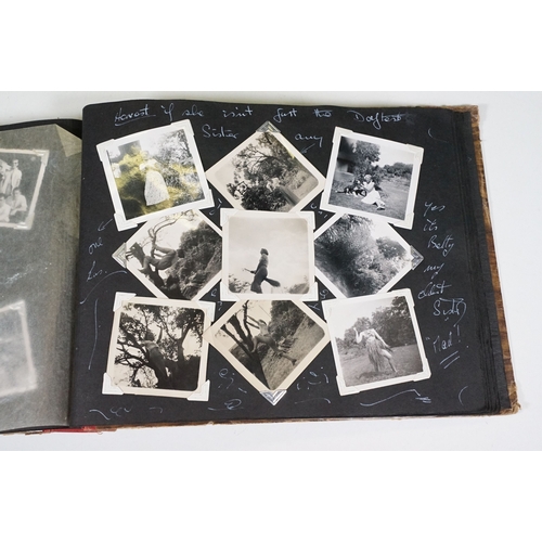 358 - A photograph album with contents of military interest, British sailor Peter Cripps on HMS Ark Royal ... 