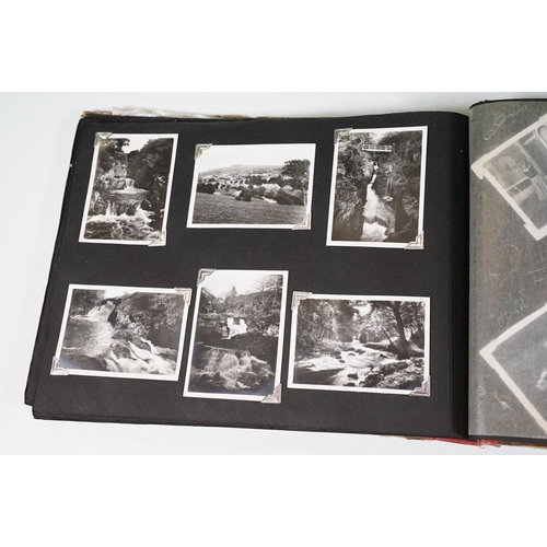 358 - A photograph album with contents of military interest, British sailor Peter Cripps on HMS Ark Royal ... 