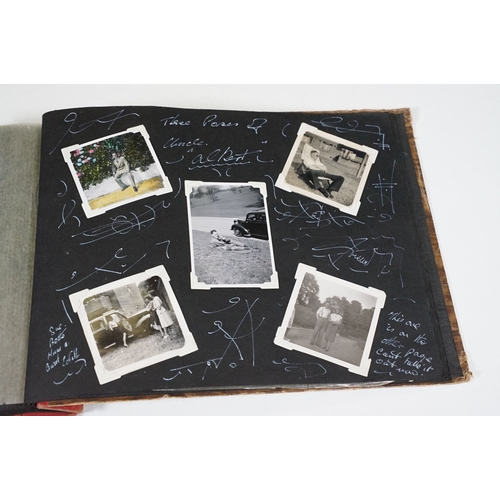 358 - A photograph album with contents of military interest, British sailor Peter Cripps on HMS Ark Royal ... 