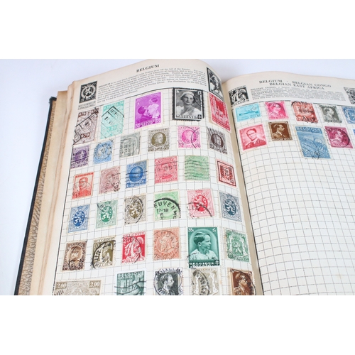 402 - Collection of stamps and cigarette cards to include three albums of world stamps including GB Victor... 