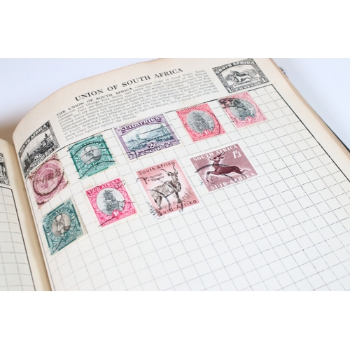 402 - Collection of stamps and cigarette cards to include three albums of world stamps including GB Victor... 