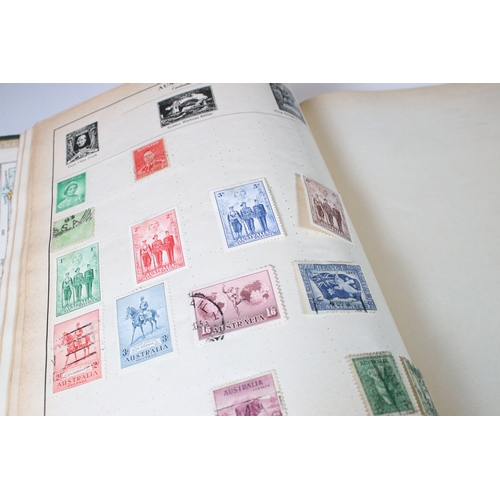 402 - Collection of stamps and cigarette cards to include three albums of world stamps including GB Victor... 