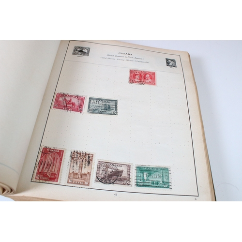 402 - Collection of stamps and cigarette cards to include three albums of world stamps including GB Victor... 