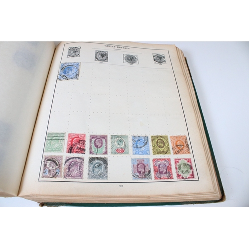 402 - Collection of stamps and cigarette cards to include three albums of world stamps including GB Victor... 