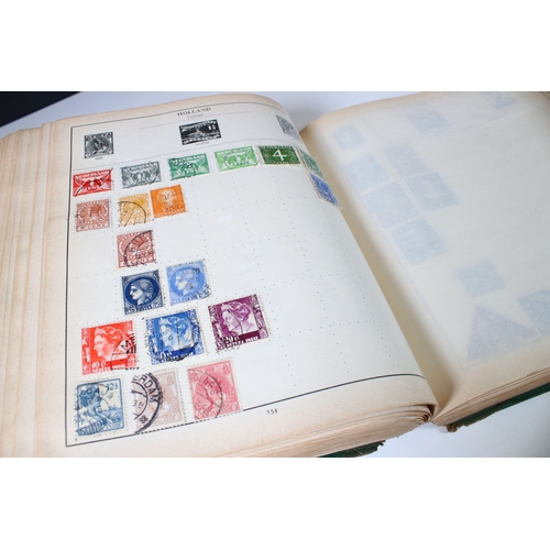 402 - Collection of stamps and cigarette cards to include three albums of world stamps including GB Victor... 