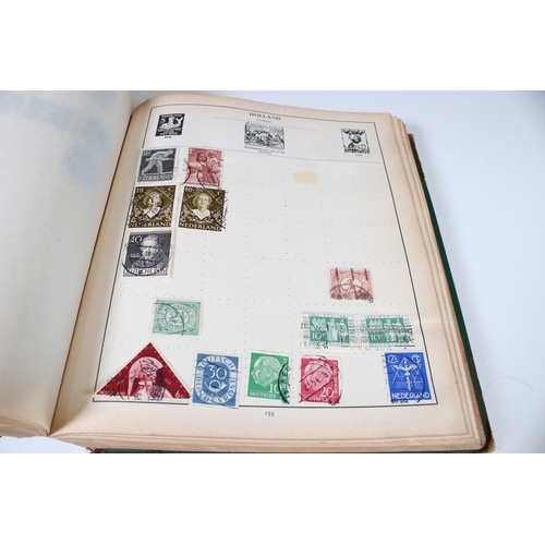 402 - Collection of stamps and cigarette cards to include three albums of world stamps including GB Victor... 