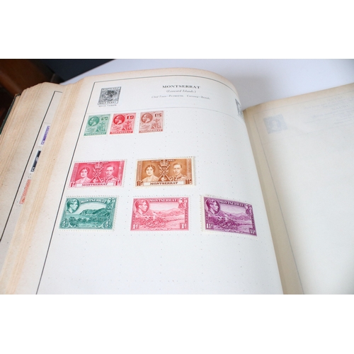 402 - Collection of stamps and cigarette cards to include three albums of world stamps including GB Victor... 