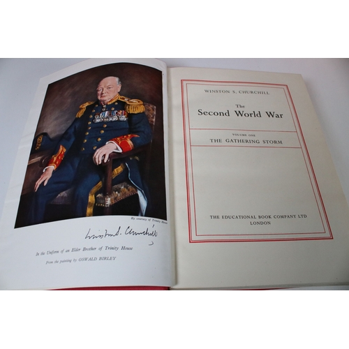 403 - Winston Churchill - Six volumes of 'The Second World War' published by the Educational Book Company.