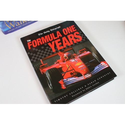 410 - Collection of Formula One related items to include a signed 24 Heures du mans 15th June 2008 signed ... 